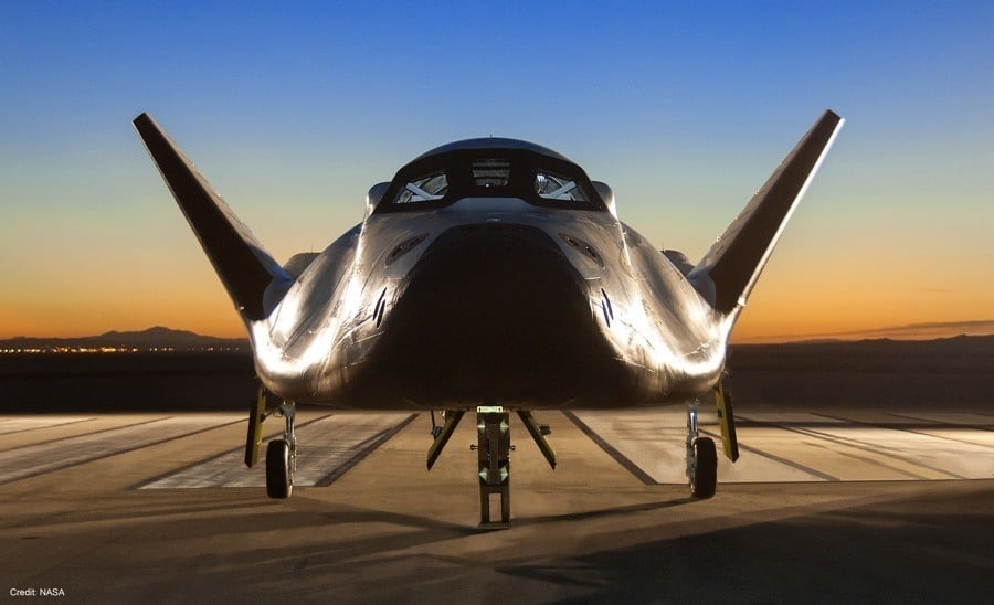 Dream Chaser Spacecraft On A Runway