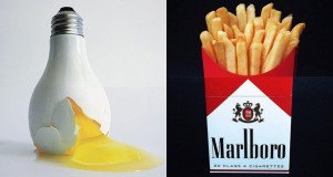 Egg Bulb Fries Cigarettes