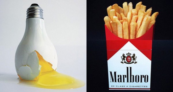 Egg Bulb Fries Cigarettes