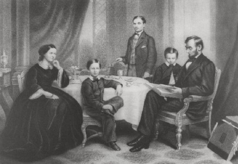 Abraham Lincoln With Family