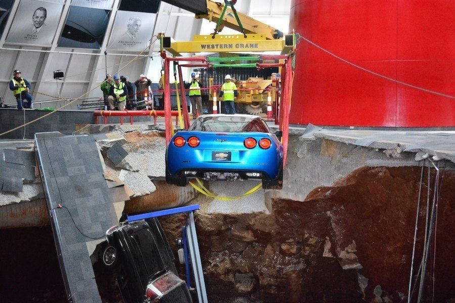 Corvette Sinkhole Photo