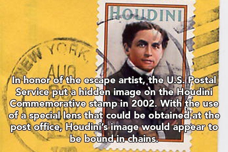 Harry Houdini Stamp
