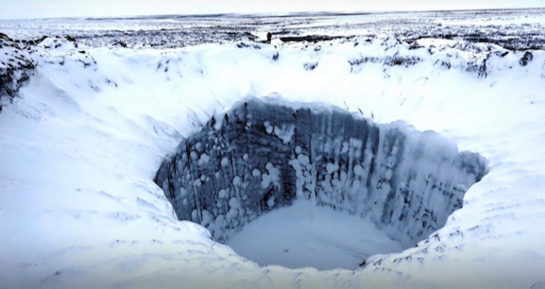 Strange Aerial Photos Ice Hole OG
