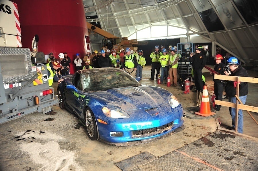 Repairing Corvette Museum Exhibits