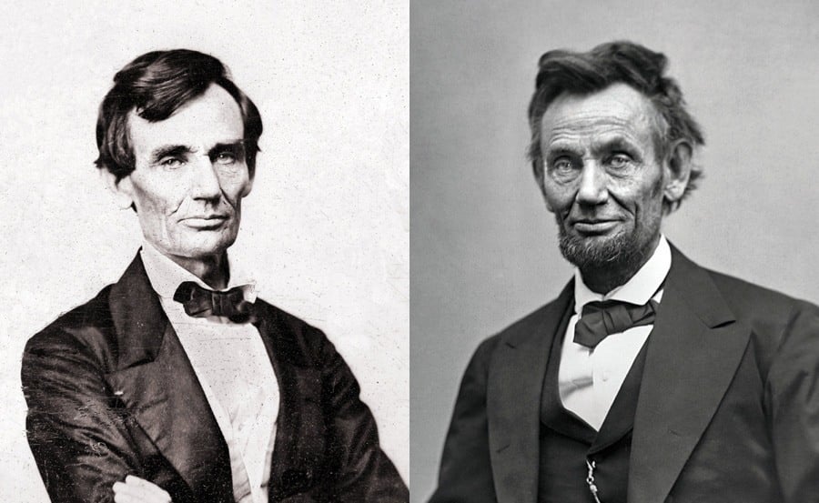 Abraham Lincoln Before And After Comparison