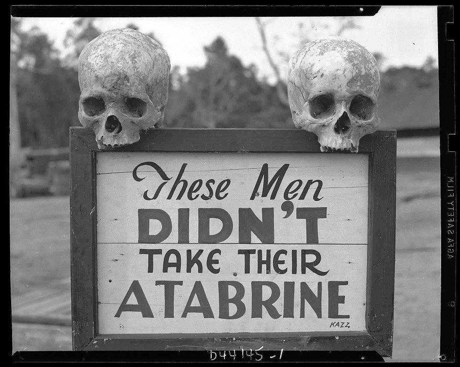 Atabrine Death Warning
