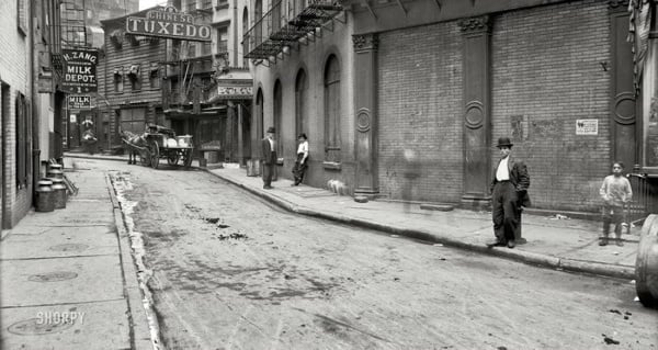 Doyers Street, Chinatown, New York - Old Photo