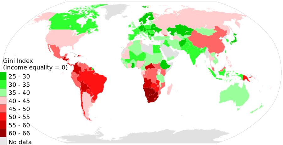 Income Inequality Map