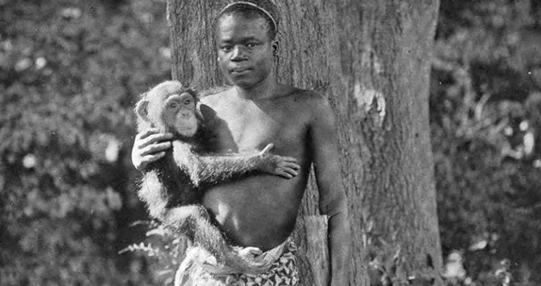 Ota Benga With Chimp 1
