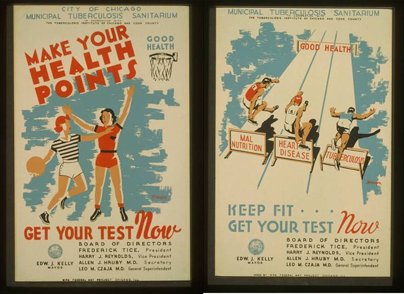 Vintage Health Posters Points Hurdles