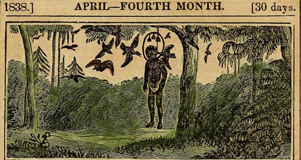 Anti Slavery Almanacs Hanging