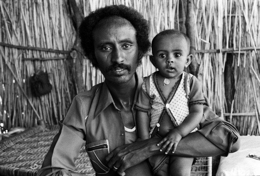 Ethiopian Refugee Father Son