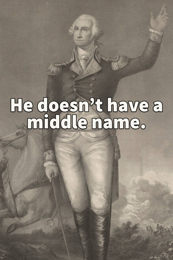 George Washington Middle Name