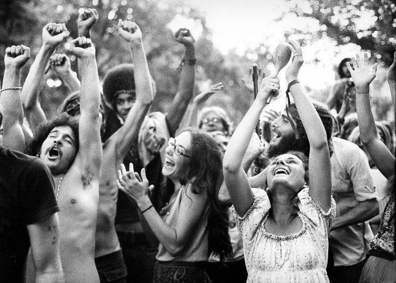 Hippies Dancing