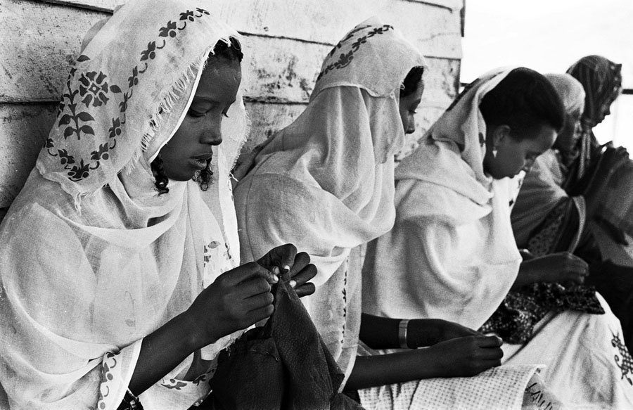 Ethiopian refugee camp Sewing Class