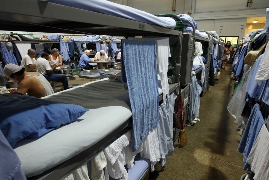Cramped Prison Living Quarters