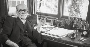 Sigmund Freud At His Desk