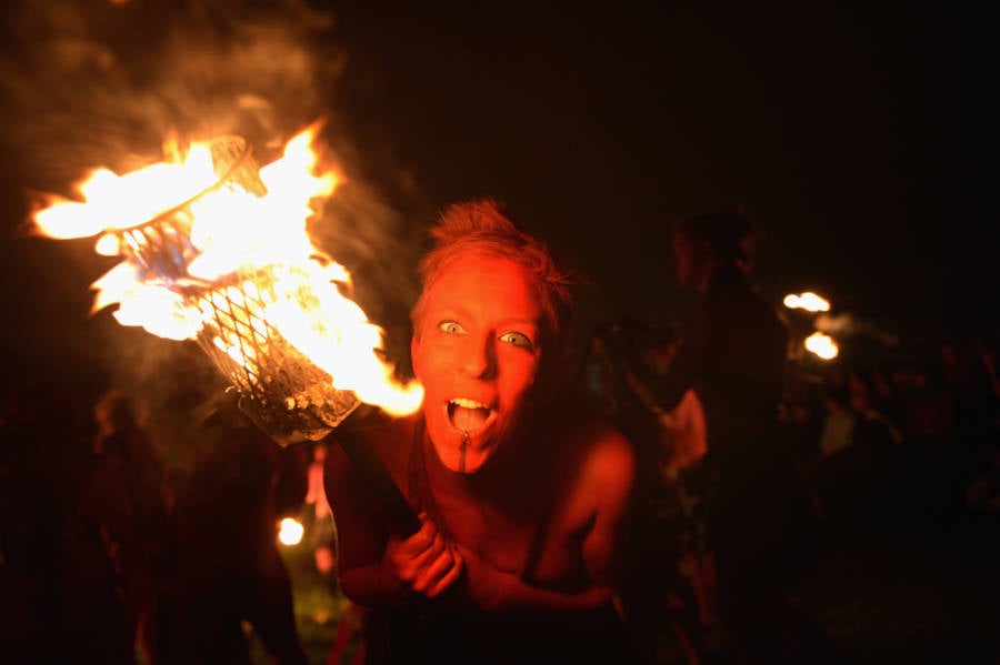 The Beltane Fire Festival Summer With Flames, Nudity, Masks