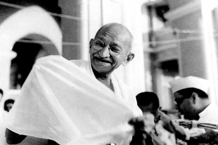 Gandhi Laughing