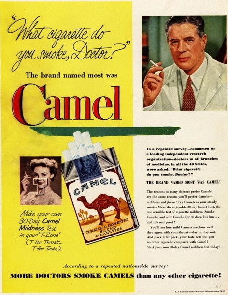 Vintage Camel Cigarette Ad