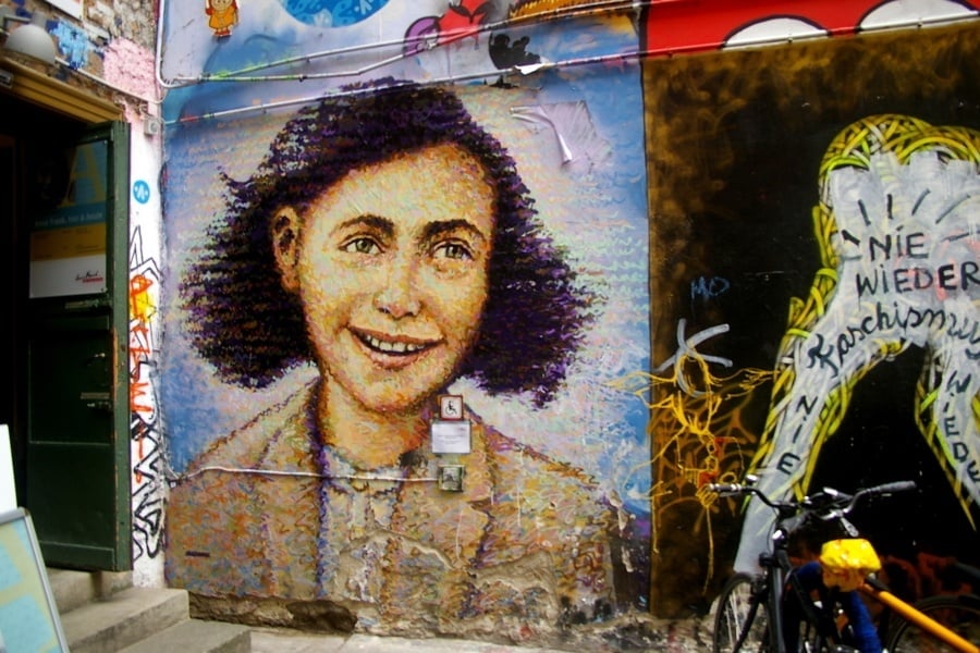 Anne Frank Quotes Colorful Graffiti