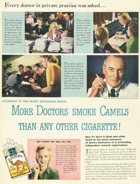 Doctors Smoking Camels Ad