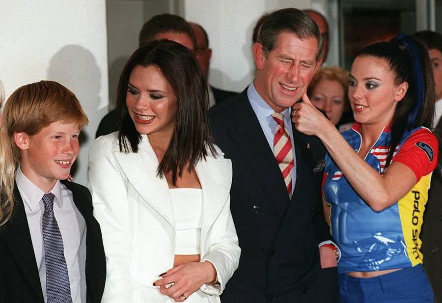 Prince Harry With Posh And Sporty Spice
