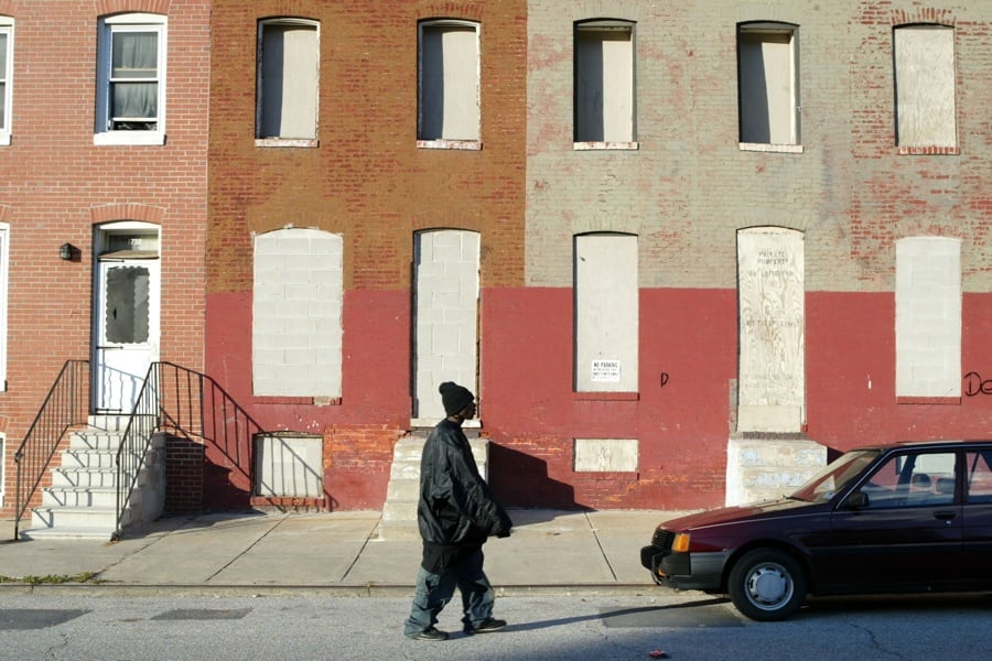 Abandoned Baltimore Ghetto Street