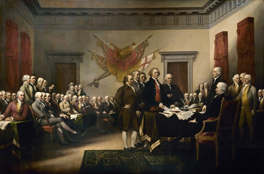 Declaration Of Independence Signing