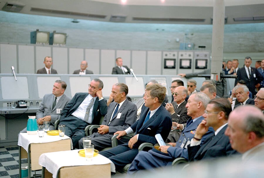 John F Kennedy At Cape Canaveral