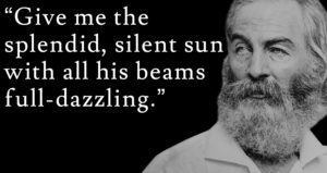 Walt Whitman Sun Dazzle