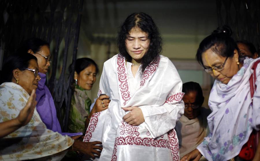 Irom Sharmila White Robe