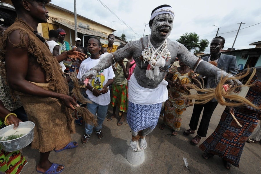 Round African Witch Doctor Masks