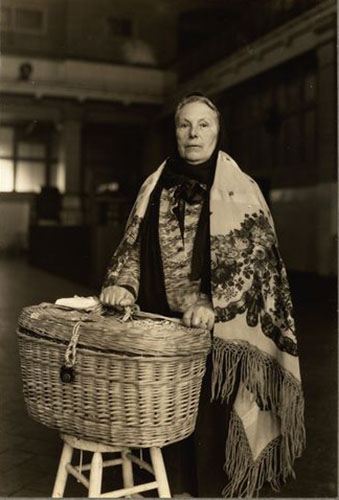 Lithuanian Woman With Colorful Shawl