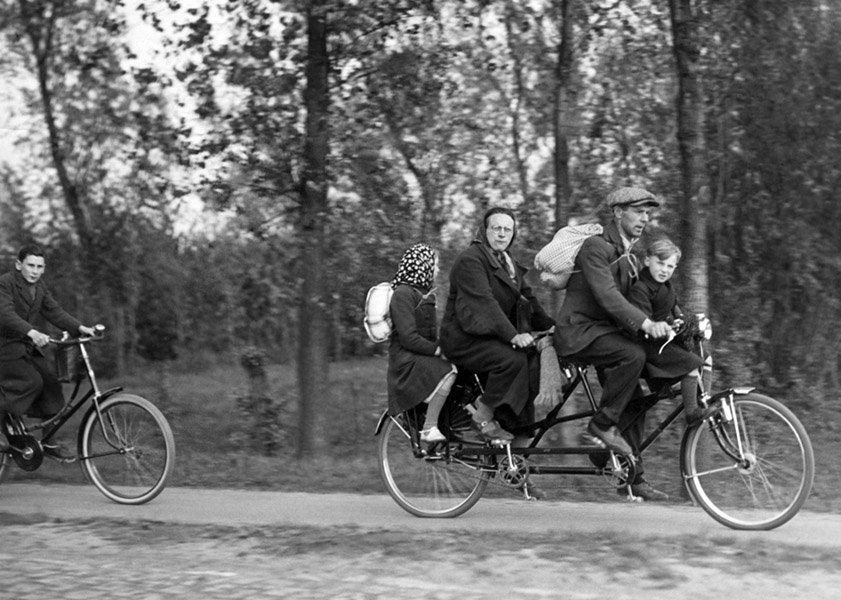 Fleeing On Bikes