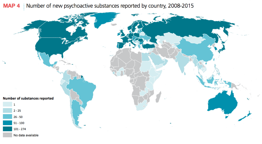 New Psychoactive Substances Map 