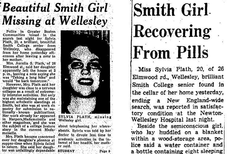 Newspaper Article On Sylvia Plath Suicide Attempt