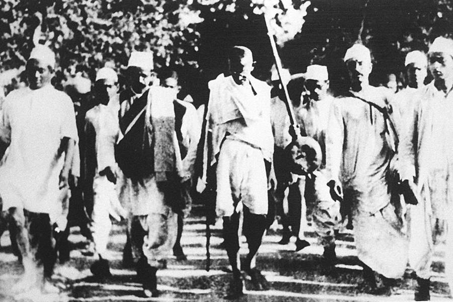 Gandhi Walking