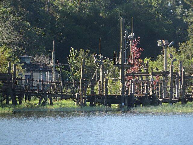Abandoned River Country From Bay Lake