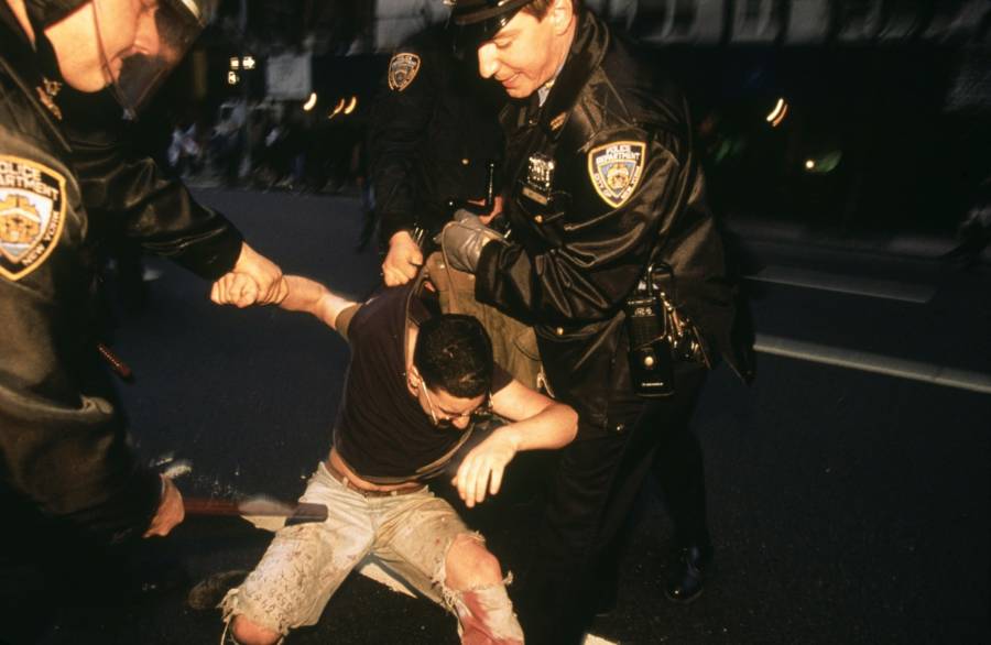 Cops Grabbing Man