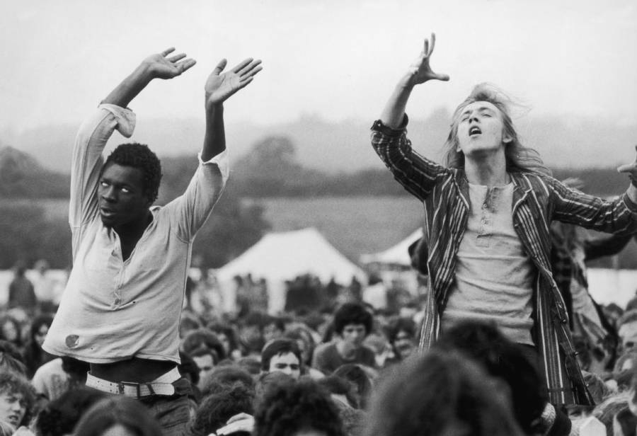 Hippies Dancing Festival