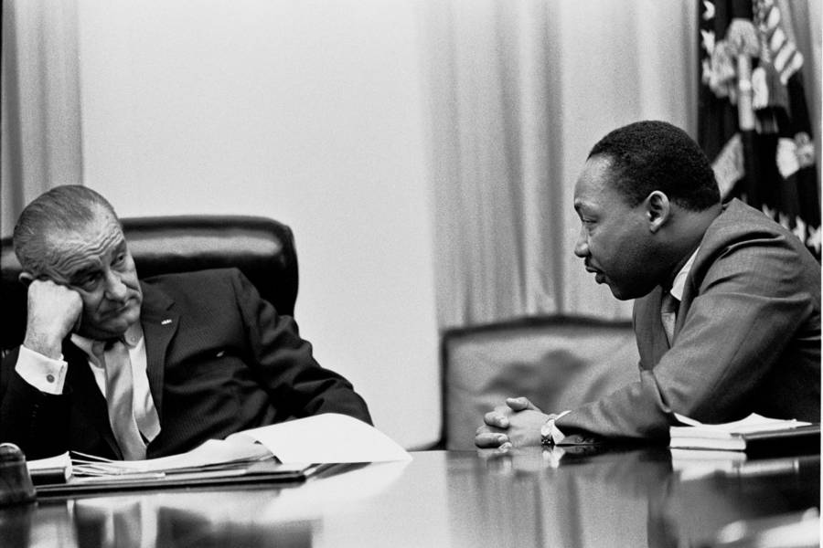 Lbj With Mlk