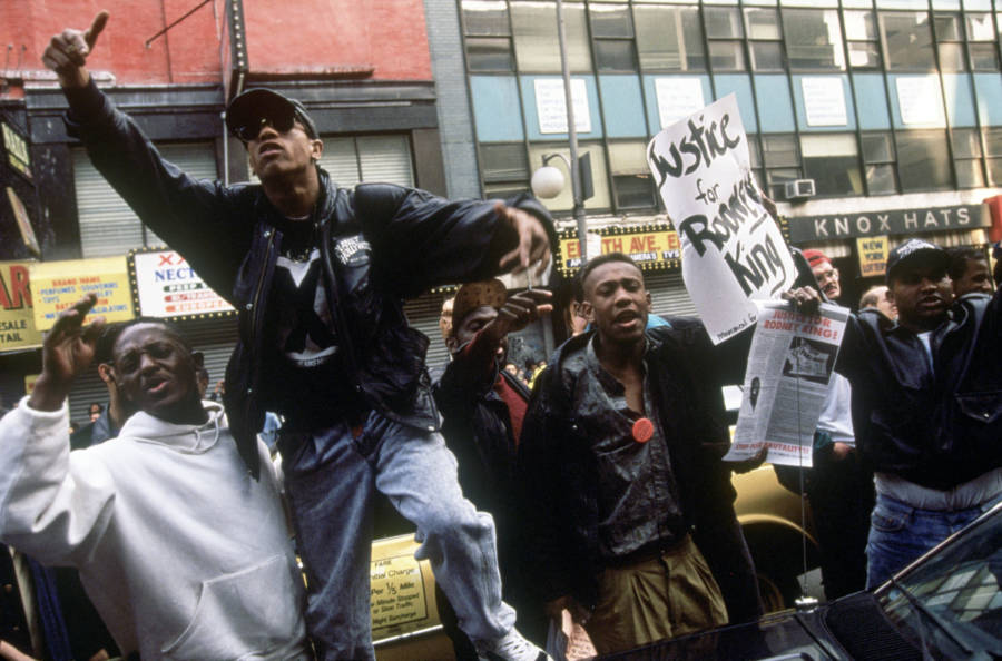 Rodney King Protesters Street