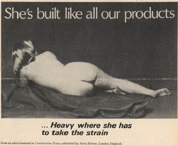 Vintage Sexist Construction Ad