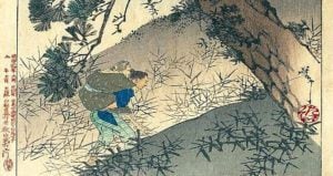 Japanese Print Man Carry Woman Ubasute