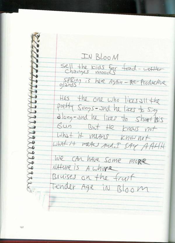 Kurt Cobain's Journals A Revealing And Surprising Look Inside