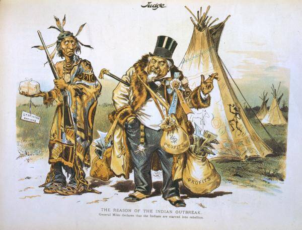 Political Cartoon About Native Americans Being Exploited