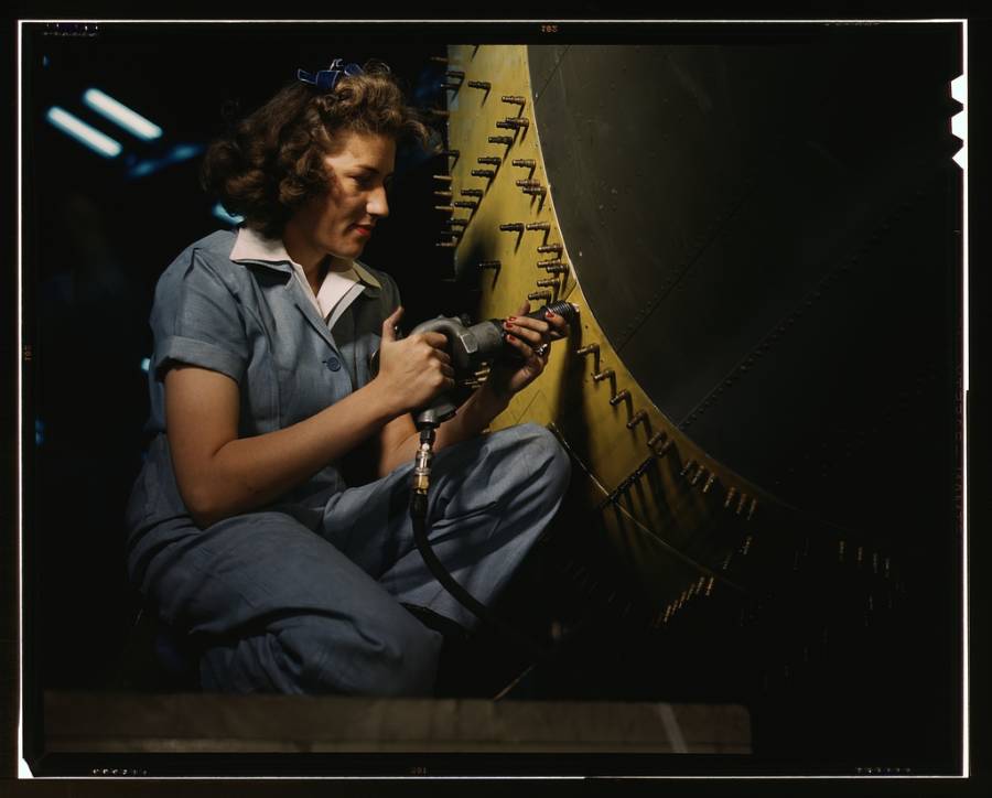 Real Life Rosie The Riveters World War Ii Factory Women