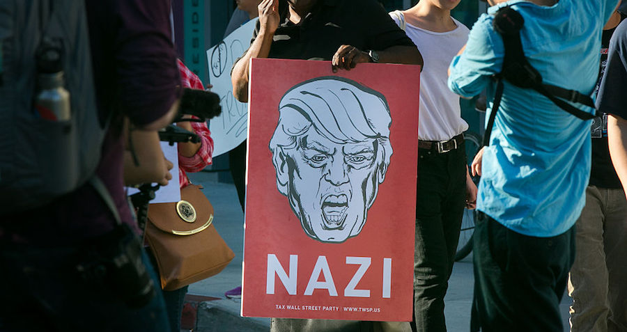 Trump Nazi Sign Red