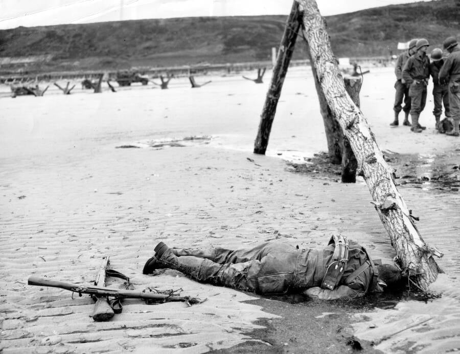 American Casualty On Omaha Beach